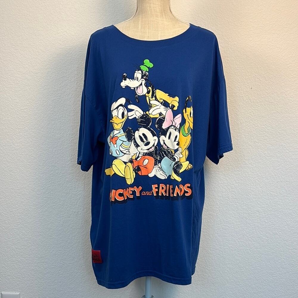 Disney Blue Mickey & Friends Short Sleeve Tee XXXL (21)